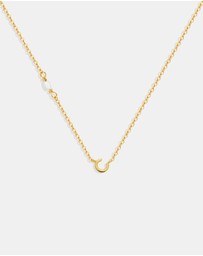 SAINT VALENTINE - Pearl Letter Necklace - Gold
