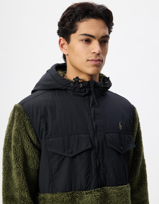 Polo Ralph Lauren - HiPile Half Zip Hybrid Jacket - ICONIC EXCLUSIVE