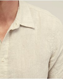 Oxford - Leyton Pure Linen Short Sleeve Shirt