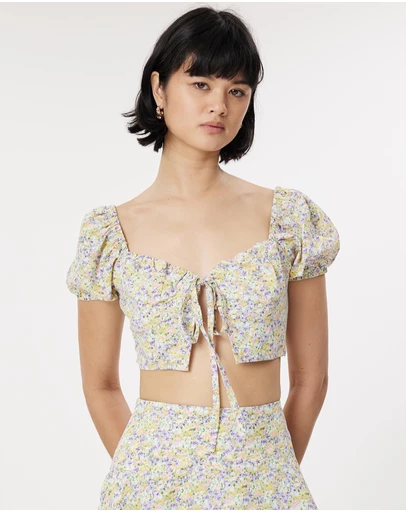 Honey and Beau - Floral Breeze Top