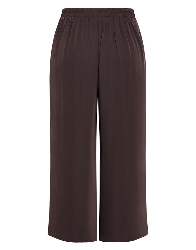 City Chic - Plus size Jett Wide Leg Pant - espresso