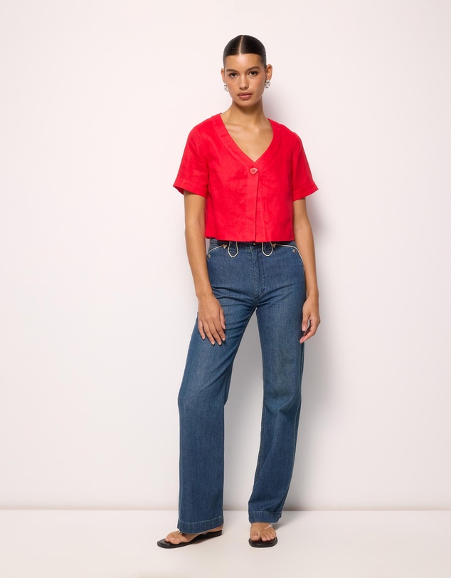 AERE - Selah Linen Top