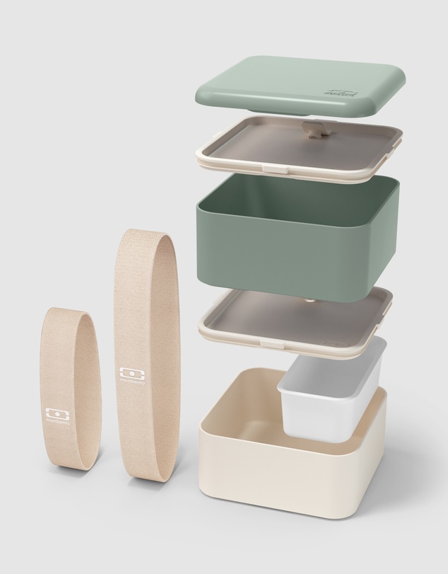 Monbento - Monbento Mb Square Bento Box - Bi-Colour Green