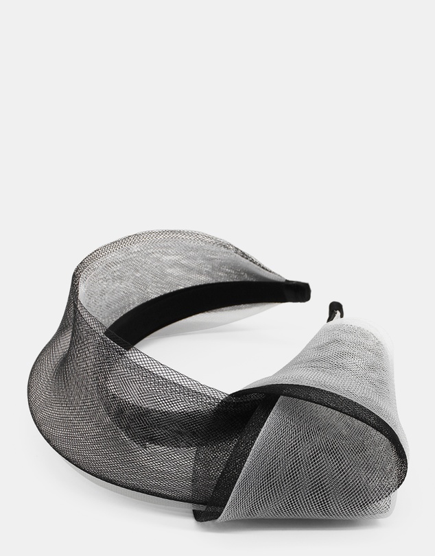 Morgan & Taylor - Britney Fascinator in BlackWhite Black