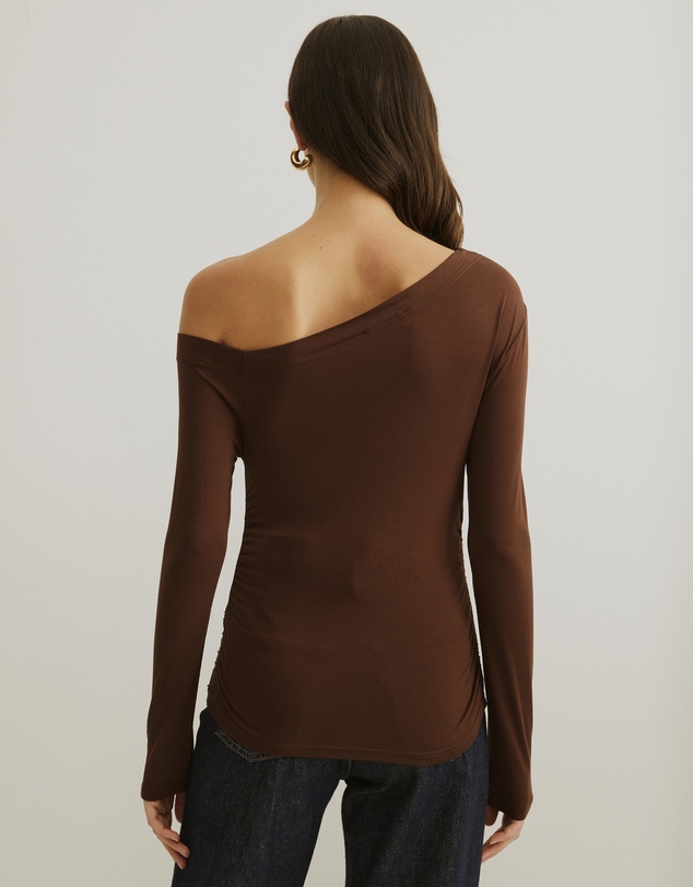 Atmos&Here - Cold Shoulder Bamboo Top