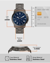 Fossil - Grant Gunmetal Chronograph Watch