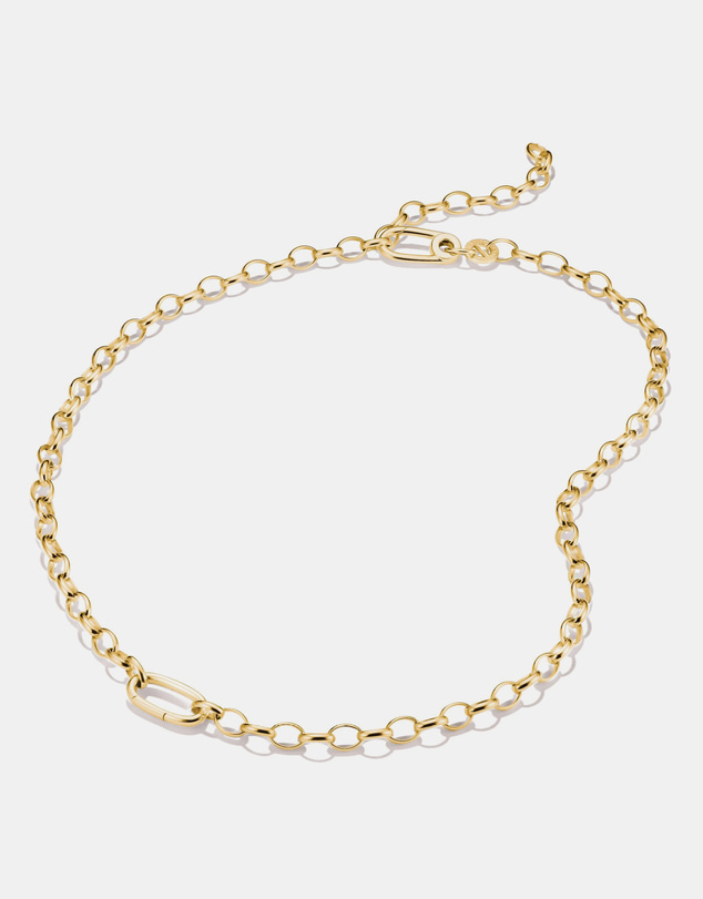 THOMAS SABO - Gold-Tone Stainless Steel Charm Club Necklace with Connect Link