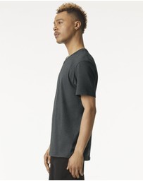 American Apparel - Unisex Henley Short Sleeve CVC T-Shirt
