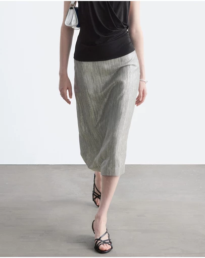& Other Stories - Dobby Column Skirt