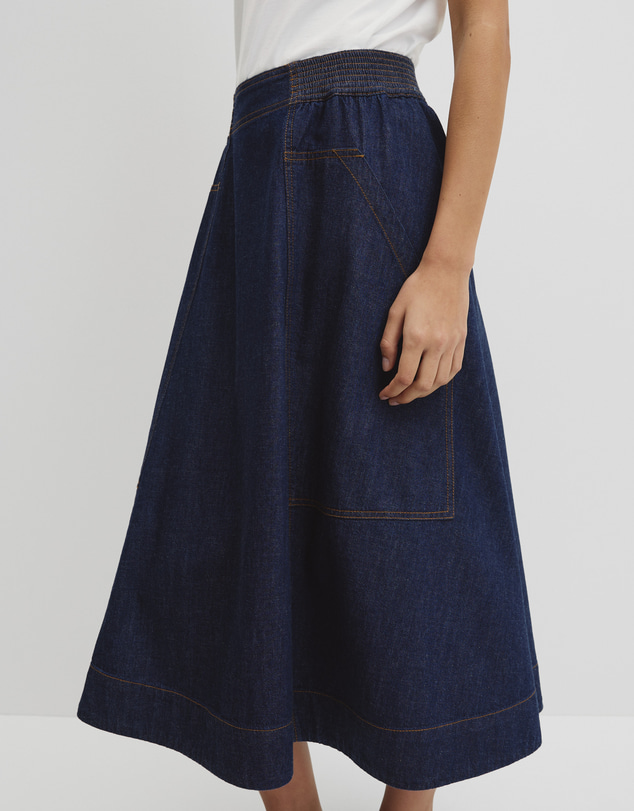 Country Road - Soft Denim Cargo Skirt