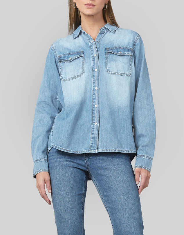 DRICOPER DENIM - Valiant Sunbleach Denim Shirt