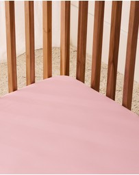 Sheet Society - Leo Washed Cotton Cot Fitted Sheet