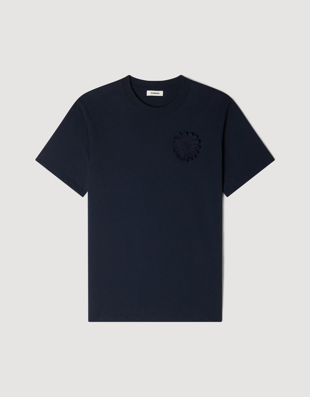 Sandro - Crochet Flower Tee Shirt
