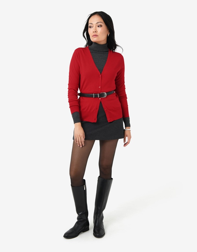 Forcast - Nicolette V-Neck Knit Cardigan