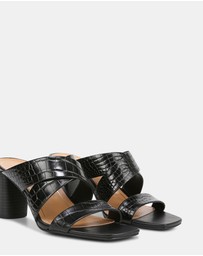 Vionic - Merlot Heeled Sandal - Black Croc