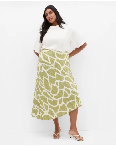 City Chic - Amaya Print Skirt