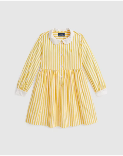 Polo Ralph Lauren - Striped Cotton Poplin Shirtdress - Kids