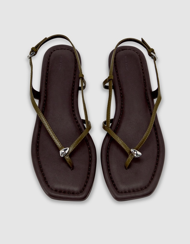 Brie Leon - Halle Flat Sandal - Leather