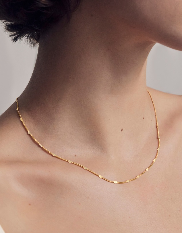 SAINT VALENTINE - Fine Heart Chain Necklace - Gold