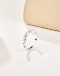 Mestige - Croissant Ring - Silver Plated