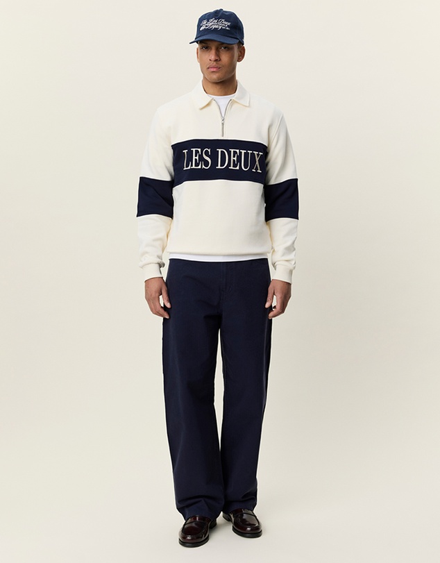 Les Deux - Zipper Rugby Sweatshirt