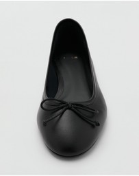 M.N.G - Leather Ballet Flats