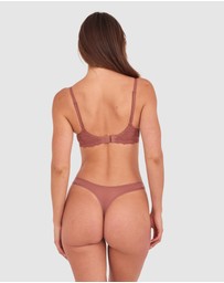 Bras N Things - NKD Push Up Wirefree Bra - Mocha