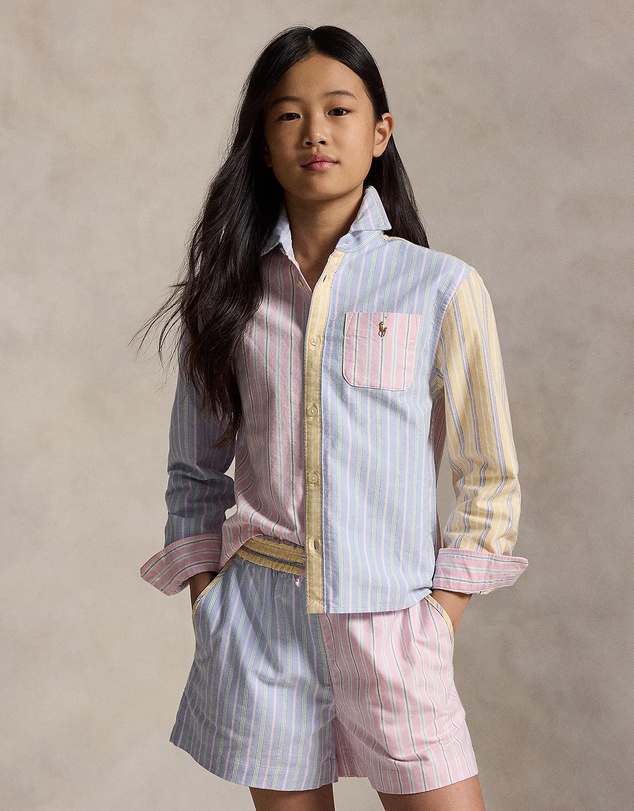 Polo Ralph Lauren - Striped Cotton Oxford Boxy Fun Shirt - Kids
