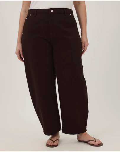 Atmos&Here Curvy - Cindy Barrel Leg Jeans