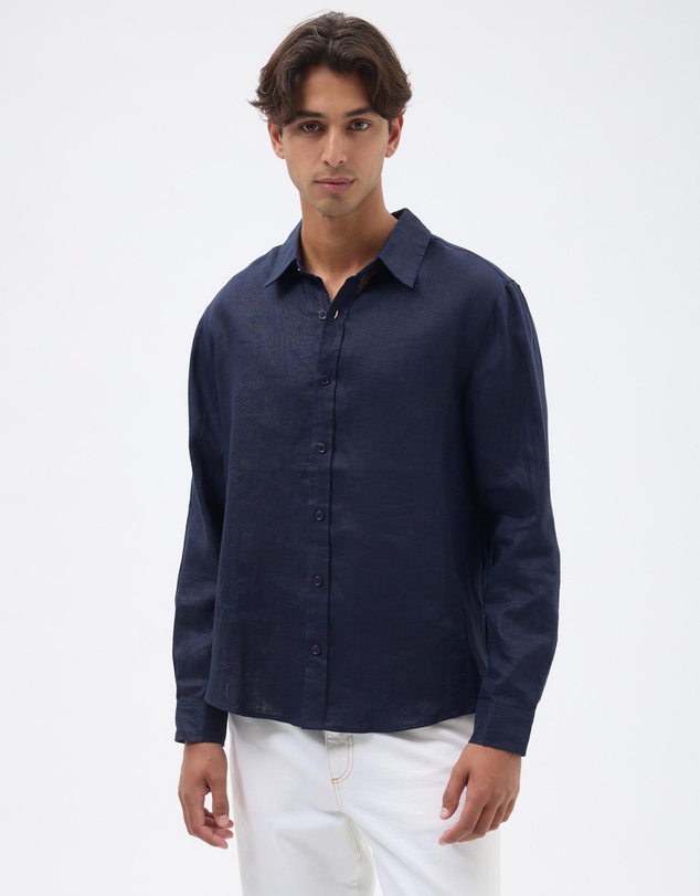 AERE - Euro Resort Linen LS Shirt