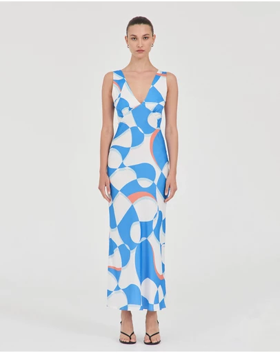 FRIEND of AUDREY - Evelyn Cupro Panel Dress