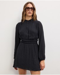 The Fated - Della Long Sleeve Gathered Mini Dress