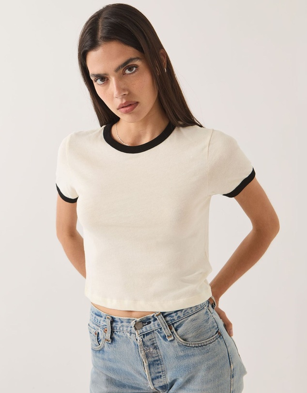 Brixton - Carefree Organic Ringer Tee