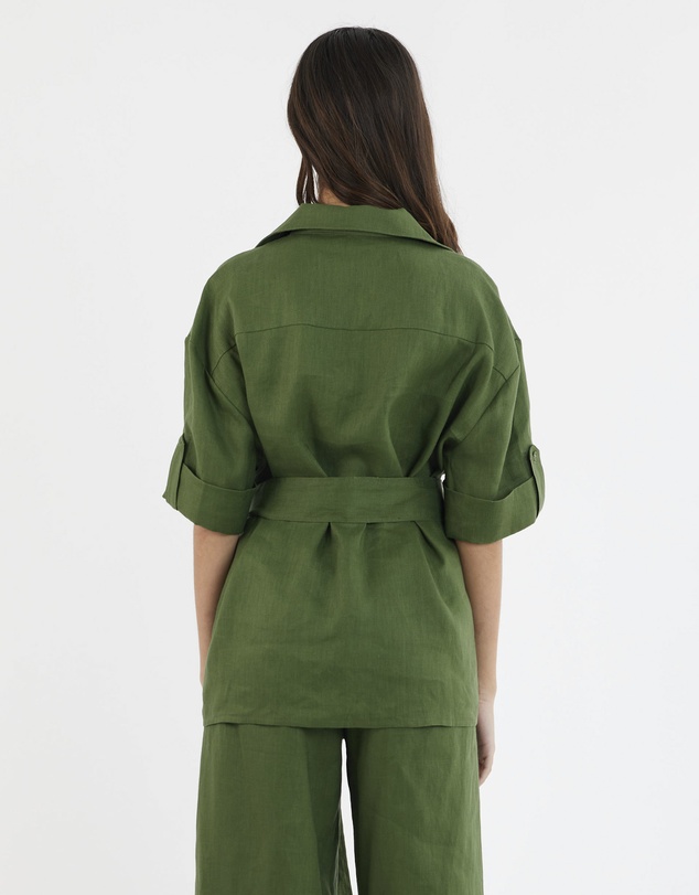 Amelius - Jade Oversized Linen Shirt