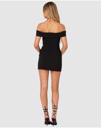 EDIKTED - Effie Fold Over Mini Dress