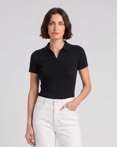 SILK MAGNOLIA - Merino Wool Polo