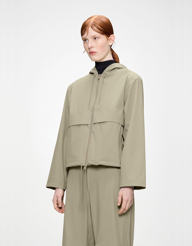 RAINS - Suva Hardshell Short String Women's Jacket Beige