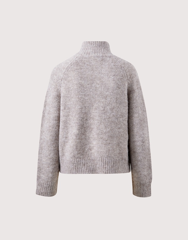 Ceres Life - Riley Funnel Neck Tab Cardi