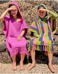 Kip&Co - Florida Tartan Kids Waffle Poncho - Kids