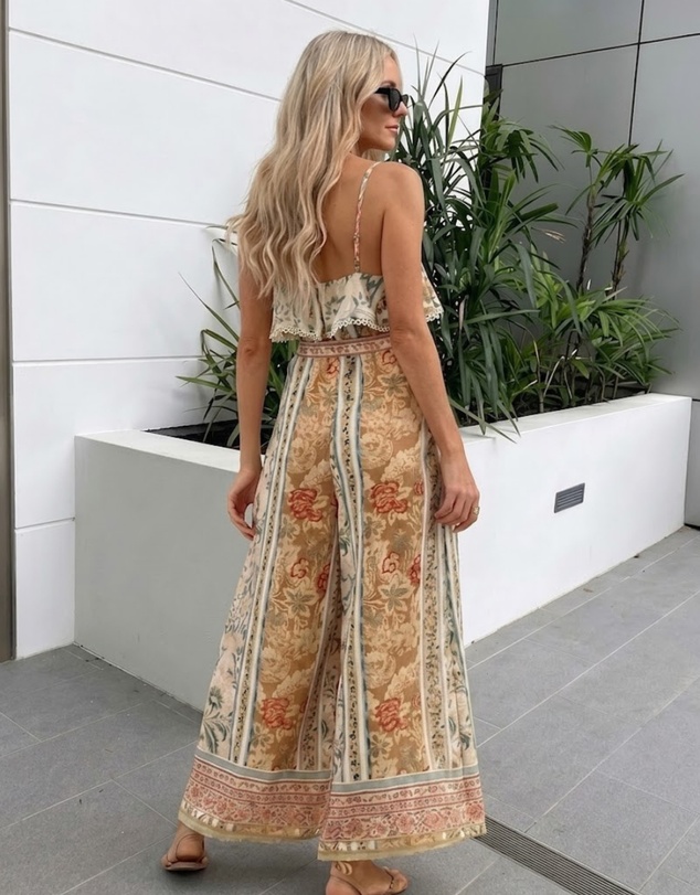 Esther & Co - Kensie Jumpsuit - Paisley Print