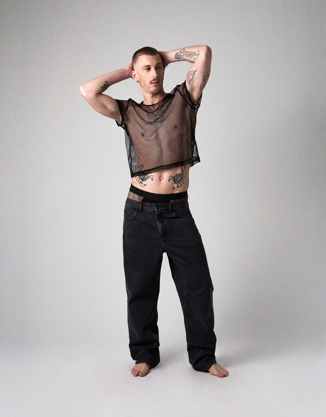 TEAMM8 - Edge Net Cropped Tee