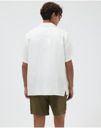 AERE - Euro Resort Linen Camp Collar Shirt
