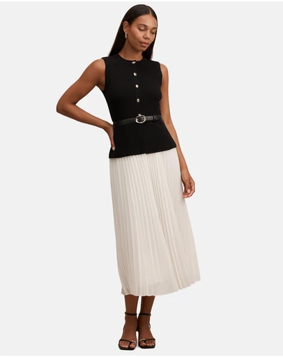 Forever New - Louisa Woven Mix Knitted Dress