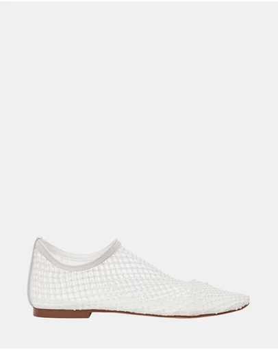 Steve Madden - Mino-P Off White Pearl Flats