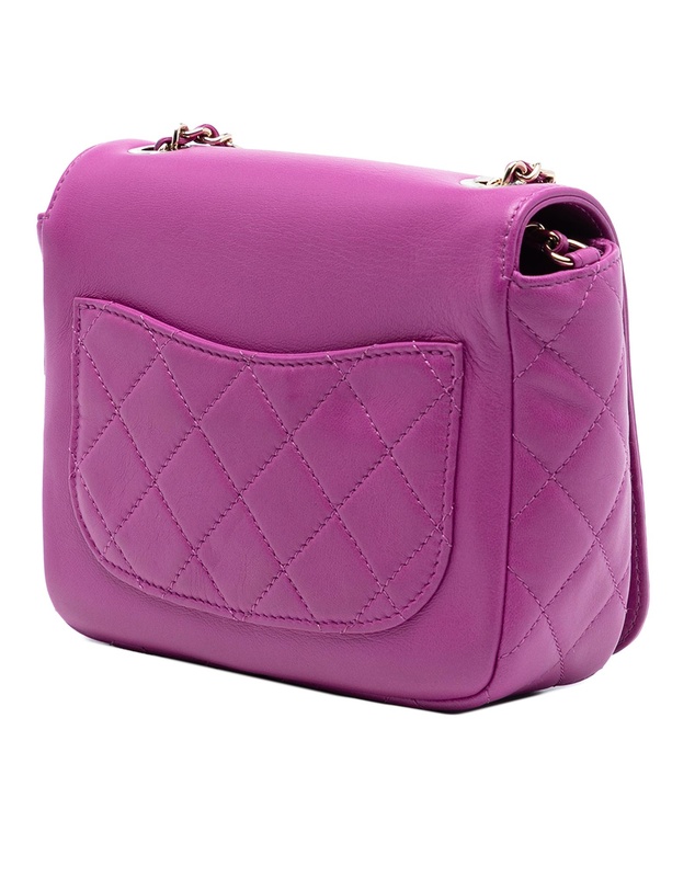 Pre-Loved by Azura Reborn - Pre-Loved Mini Lambskin Giant Crystal CC Flap