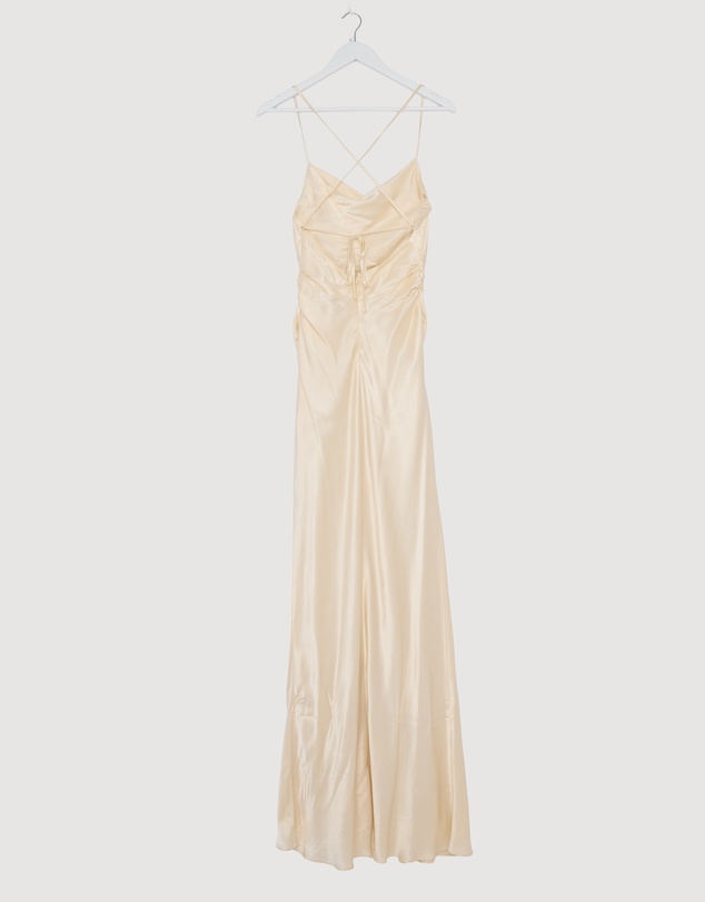 Revibe - Repaired Shona Joy La Lune Lace Back Maxi Dress - AU 6