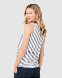 Ripe Maternity - Stripe Layered Nursing Tank
