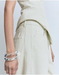 M.N.G - Mila Wideleg Mid-Rise Jeans