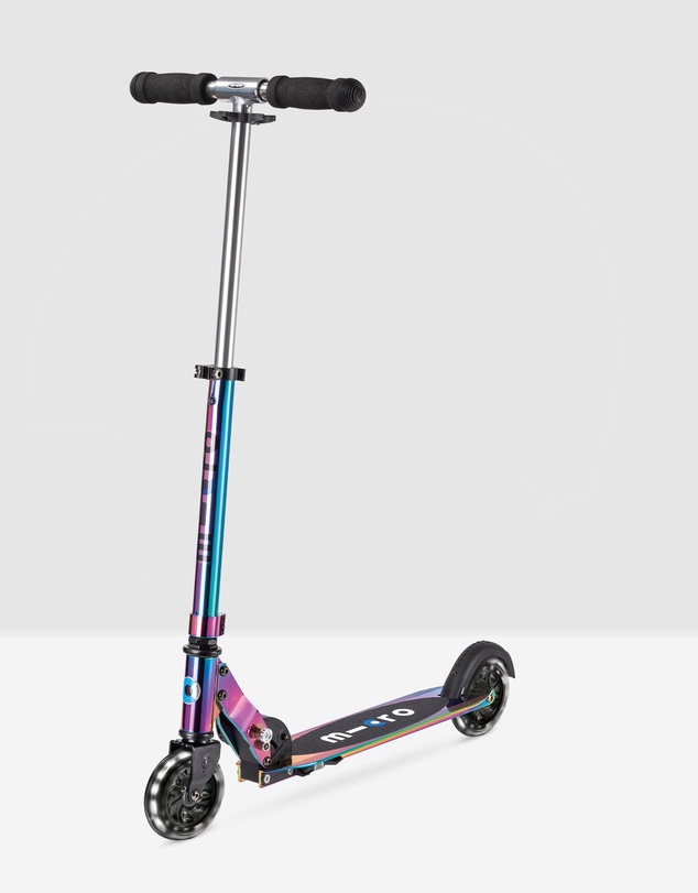 Micro Scooters - Micro Sprite 2 Wheel Folding Scooter Neochrome with LED wheels
