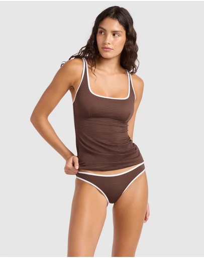 Seafolly - Beach Bound Square Neck Tankini Bikini Top